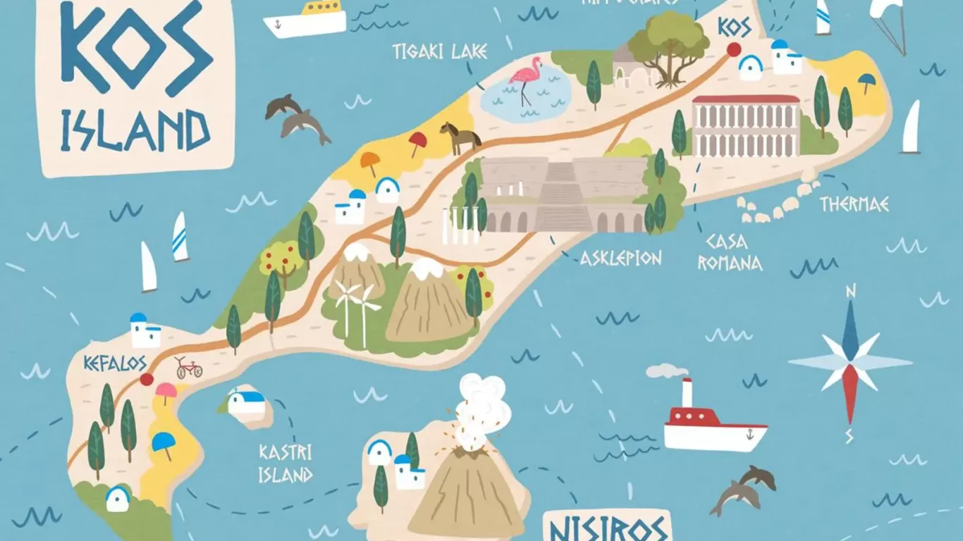Kos adası'nda gezilecek yerler